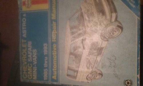 Automotive repair manual chevy 85-93