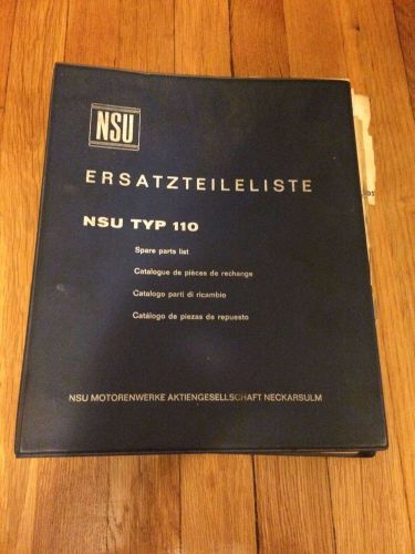 Nsu typ 110 parts manual (complete)