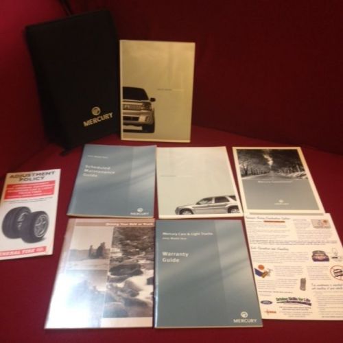 2005 mercury mariner owners manual with warranty guide and case
