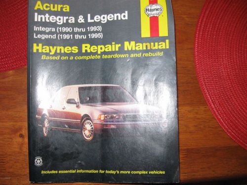 Acura integra &amp; legend haynes repair manual 12021