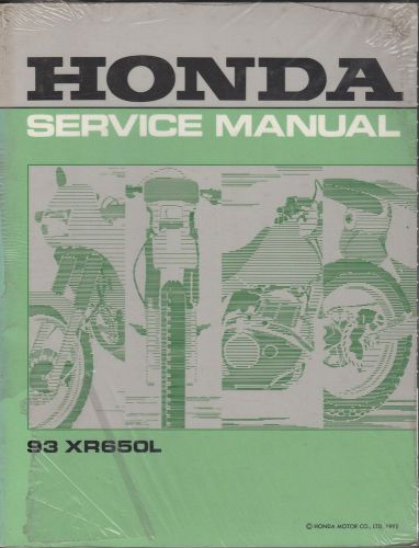 1993 honda motorcycle  xr650l  service manual
