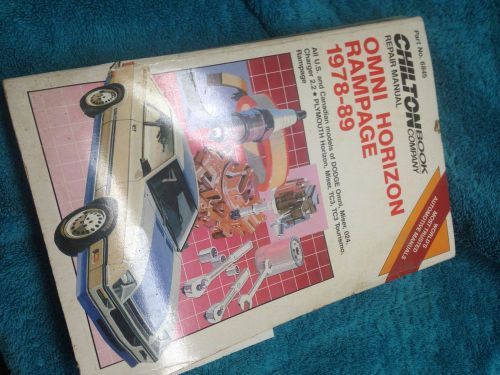 Omni horizon 1978-89 manual