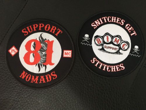 Christmas present to 81 biker: support nomads 81 patch + 81mc support patch