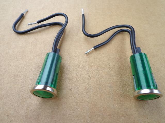 2 green lights for dash blinkers - for camaro firebird t/a gto cuda ratt hot rod