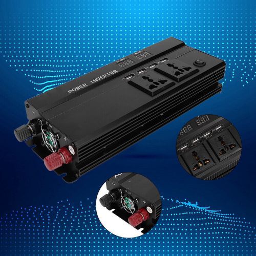5000W 12V to 220V LCD Display Car Power Inverter Converter USB Charger Adapter, US $80.94, image 2