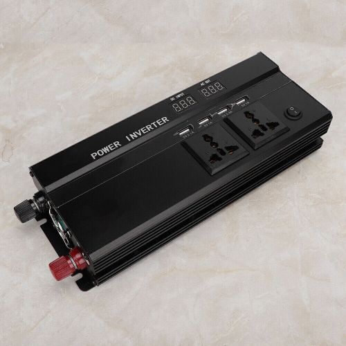 5000W 12V to 220V LCD Display Car Power Inverter Converter USB Charger Adapter, US $80.94, image 4