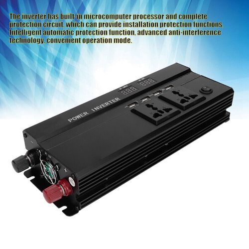 5000W 12V to 220V LCD Display Car Power Inverter Converter USB Charger Adapter, US $80.94, image 5