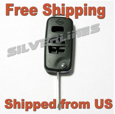 Nissan titan frontier murano remote keyless entry fob flip key case - n3f