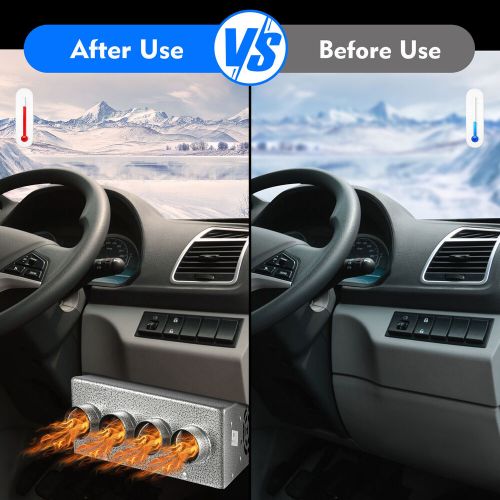 Universal Under Dash Heater 12V Heat Defroster w/ Speed Switch Car Truck 4-Ports, US $61.71, image 12