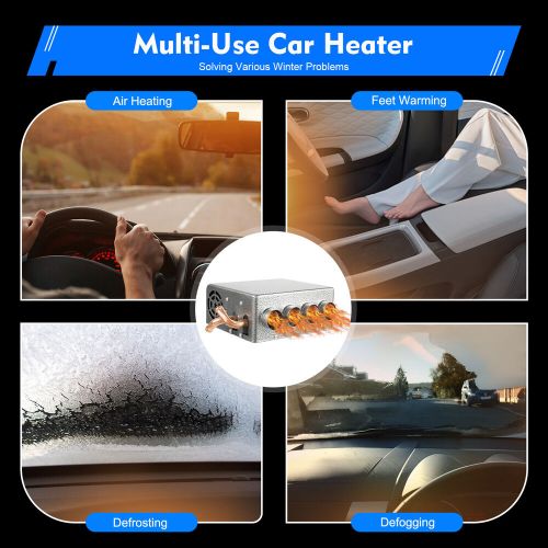 Universal Under Dash Heater 12V Heat Defroster w/ Speed Switch Car Truck 4-Ports, US $61.71, image 13