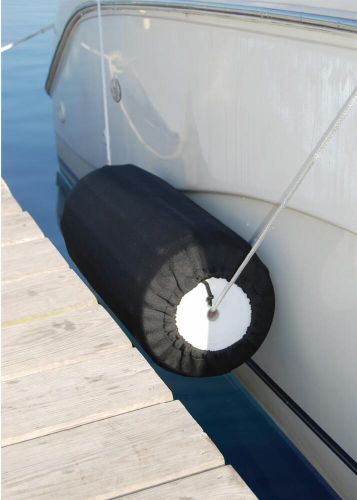 Taylor made boat fender cover 9206r large; polyester; black; single
