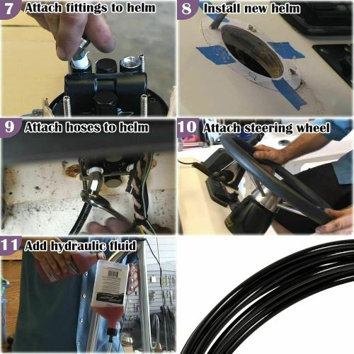 for SeaStar HO5116 Hoses 16ft Hydraulic Outboard Steering Boat Teleflex Marine, US $87.99, image 2