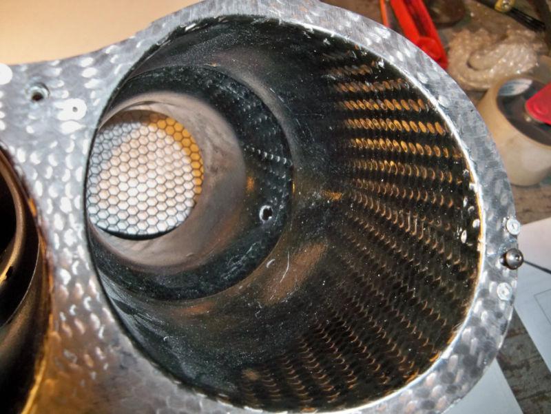 RCR Carbon fiber dual nose ducts & matching nose flanges NICE Nascar ARCA, US $199.00, image 12