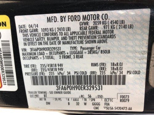 2013-2016 FORD FUSION SE Seat Belt Retractor Left Front Driver Black 794434, US $156.00, image 6