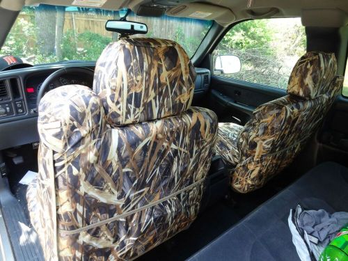 1999-2002 Chevy Truck Front Captain Chairs Integrated Belts, Seat Covers Black, US $119.00, image 5
