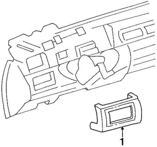 Genuine gm plate assembly-i/p rdo tr                    *wheat 25669271