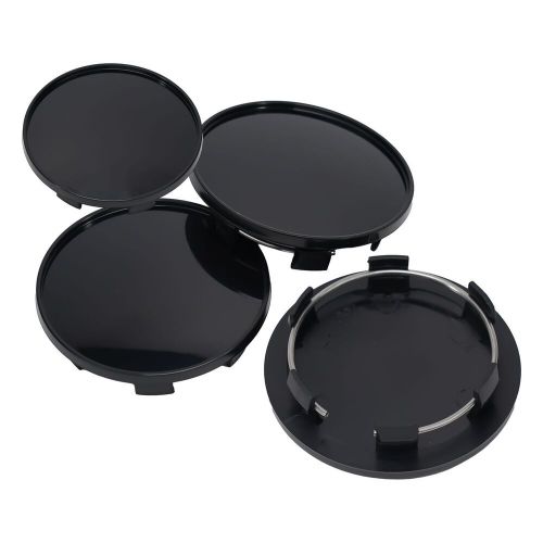 Improve Your Vehicle's Appearance with Black Wheel Center Cap Pack of 4, C $15.64, image 3