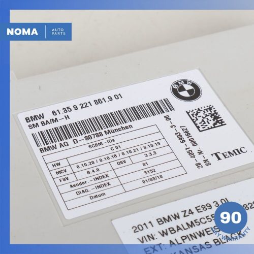 2011 BMW E89 Z4 Front Left Side Seat Control Module Unit OEM, US $65.00, image 10