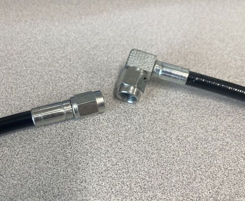 Fragola -3 an stainless steel braided brakeline with black coating- 30" str-90