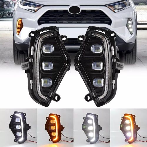 LED Fog Lamps DRL For Toyota RAV4 2019-2022 Daytime Running Light w/Turn Signal, US $78.29, image 10
