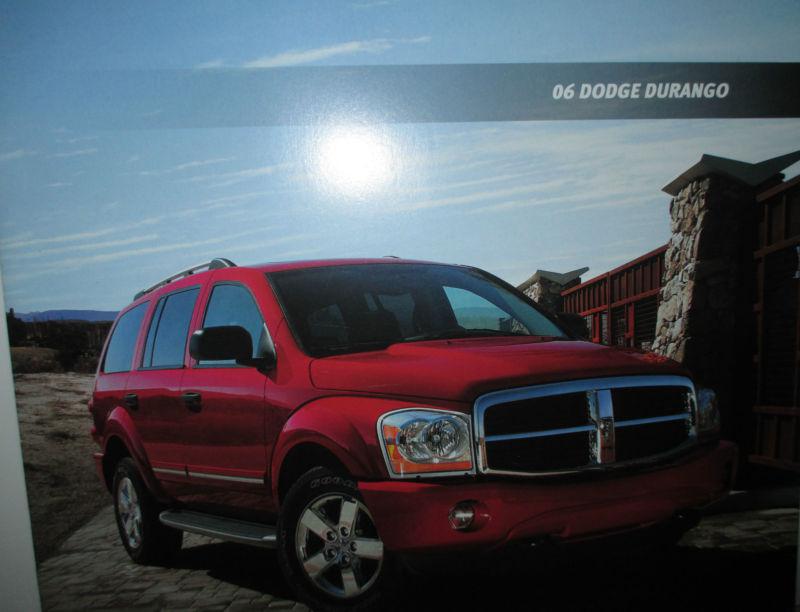 Purchase 2006 Dodge Durango 20page Original Sales Brochure Catalog MINT