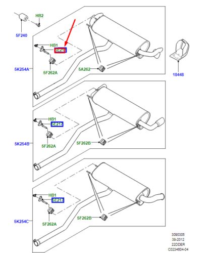 LR Range Rover Evoque L538 Exhaust Pipe Mount LR025108 NEW ORIGINAL-, US $, image 2