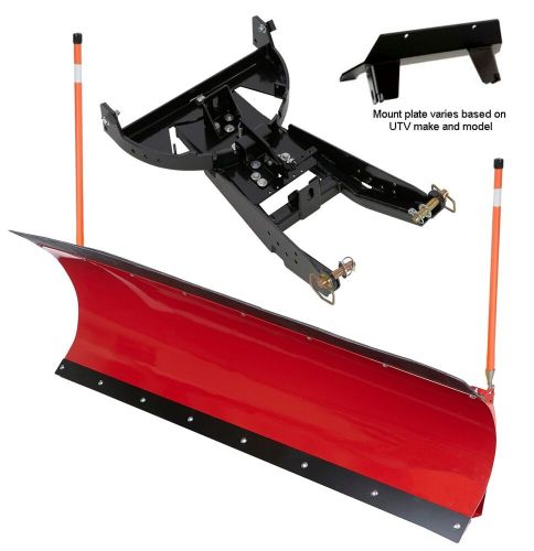 72" denali pro utv snow plow in red - 2021-23 commander &amp; maverick trail/sport