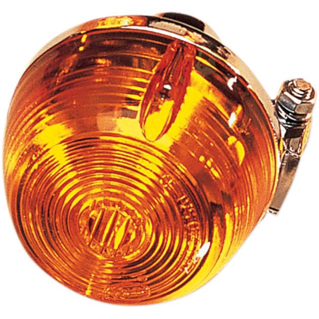 K&s dot turn signal assembly d/f front chrome amber fits honda ct90 1974-1979