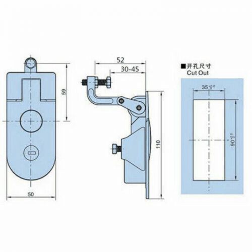 US 2×Boat RV Compression Latch Lock Flush Lever Latch Adjustable Grip 1.14-1.77", US $33.00, image 5