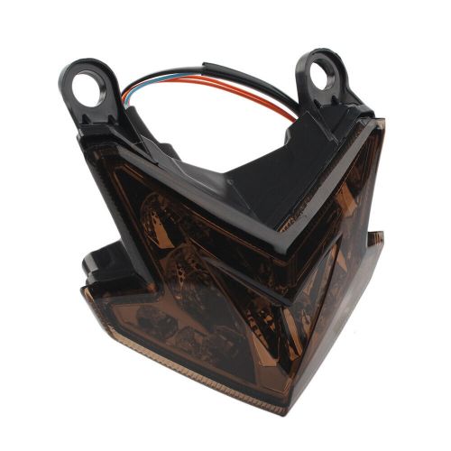 Led rear brake turn signal integrated taillight for kawasaki zx6r ninja 2013-17