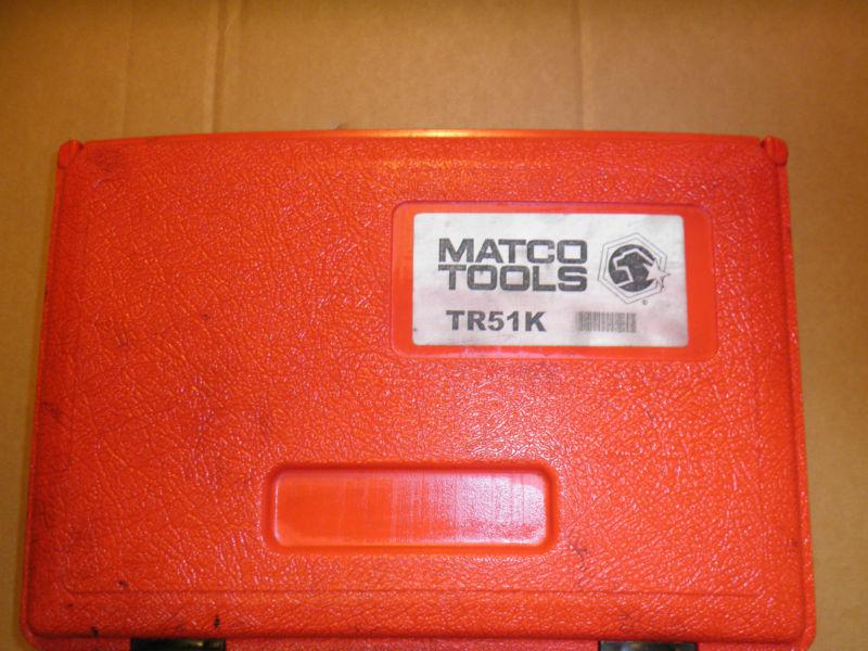 Matco Tools TR51K Thread Restoring 51 Piece Tap, Die and File Kit USED, US $120.00, image 3