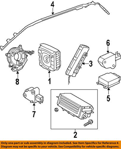 Land rover oem ywj500370 air bag-front impact sensor