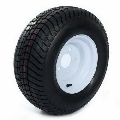 2 * Trailer Tires On Rim 205/65-10 20.5x8.0-10 205 65 10 LRE 5 Lug White Wheel, US $176.28, image 3