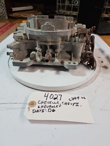 4027sa D6 Chevy Chevrolet Chevelle 1966 Vintage Original Carburetor, US $250.00, image 6