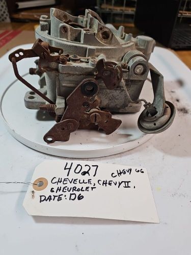 4027sa D6 Chevy Chevrolet Chevelle 1966 Vintage Original Carburetor, US $250.00, image 7