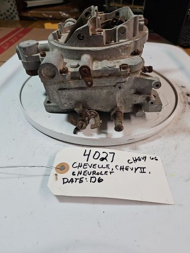 4027sa D6 Chevy Chevrolet Chevelle 1966 Vintage Original Carburetor, US $250.00, image 9