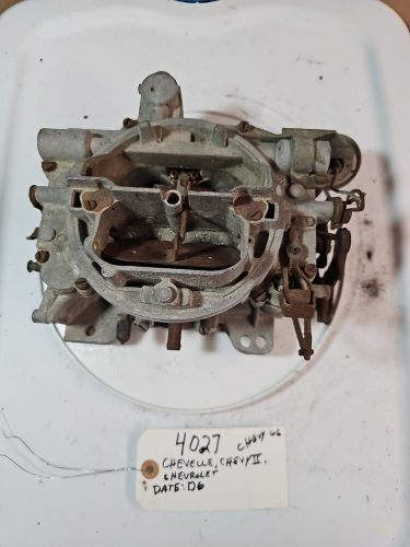 4027sa D6 Chevy Chevrolet Chevelle 1966 Vintage Original Carburetor, US $250.00, image 10