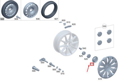 MERCEDES-BENZ GLA H247 Wheel Hub Cover Cap A00040069007756 NEW, AU $167.72, image 8
