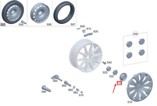 MERCEDES-BENZ GLA H247 Wheel Hub Cover Cap A00040069007756 NEW, AU $167.72, image 10