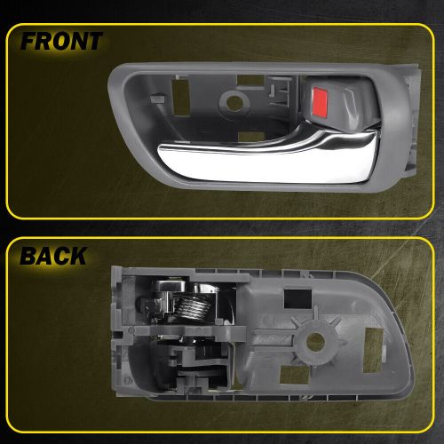 4Pcs Door Handle Inside Gray Chrome Left & Right Set for 2002-2006 Toyota Camry, US $24.99, image 11