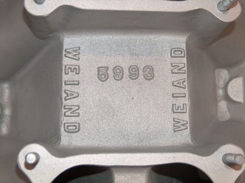 Weiand 2x4 Dual Quad 429 460 Ford Tunnel Ram Intake Manifold 5993 w/Plenum CJ, US $875.00, image 13