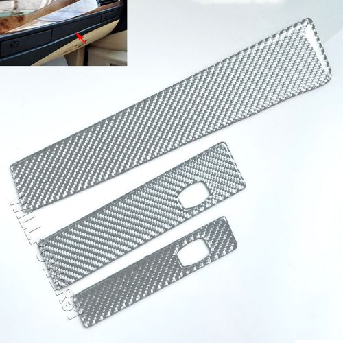 Real Carbon Fiber Silver Water Cup Holder Dash Trim Fits 04-10 E60 530i 528i M5, US $67.00, image 3