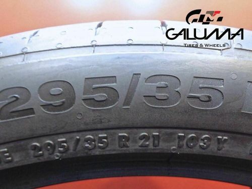2 continental tires 295/35/21 contisportcontact 5p 103y porsche no patch #46127