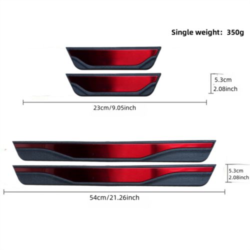 For GMC Sierra Accessories Black Car Door Sill Scuff Cover Panel Step Protector, US $41.88, image 12