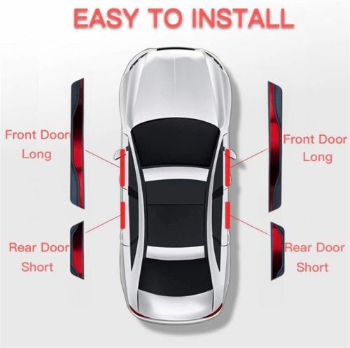 For GMC Sierra Accessories Black Car Door Sill Scuff Cover Panel Step Protector, US $41.88, image 13