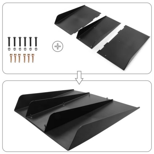 Black Rear Lower Bumper Diffuser Lip Splitter Cannards For 1993-1998 SUPRA, US $61.59, image 11