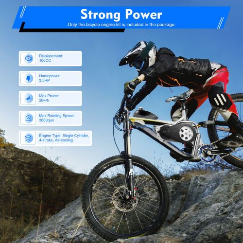 4 Stroke 100cc Bike Engine Kit Set Gas Motorized Motor Bicycle Modified Engine, US $238.72, image 21