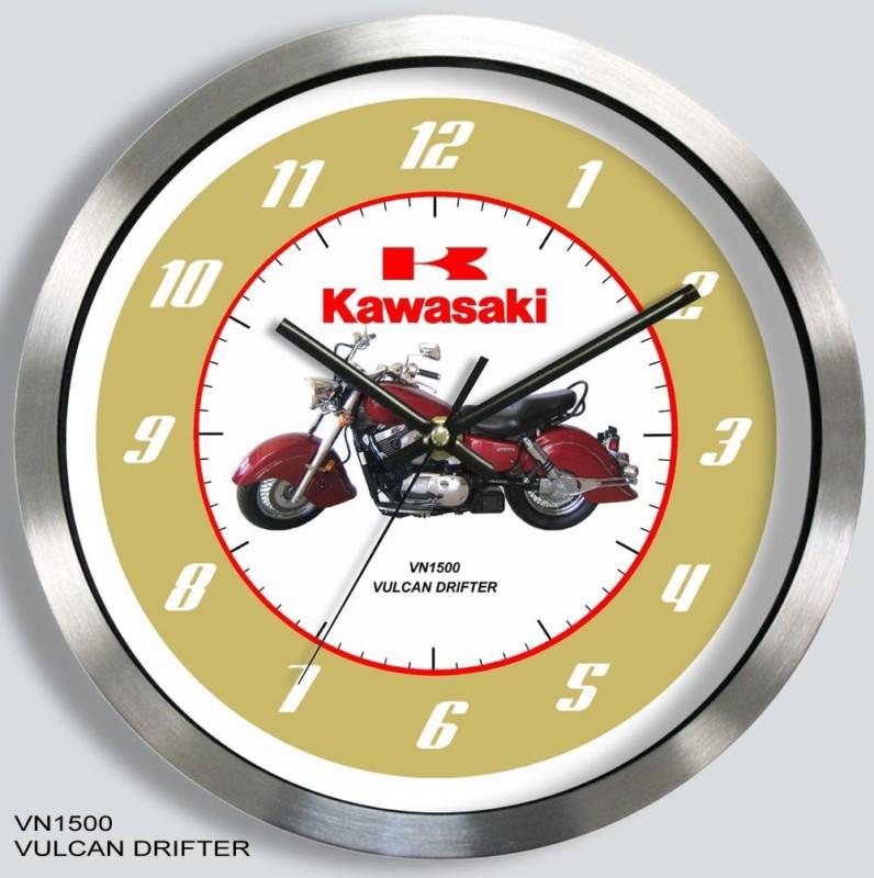 KAWASAKI VN1500 VULCAN DRIFTER, TOURER or MEANSTREAK MOTORCYCLE METAL WALL CLOCK, US $49.99, image 2