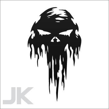 Decals sticker skull skulls ghost 0502 abf37