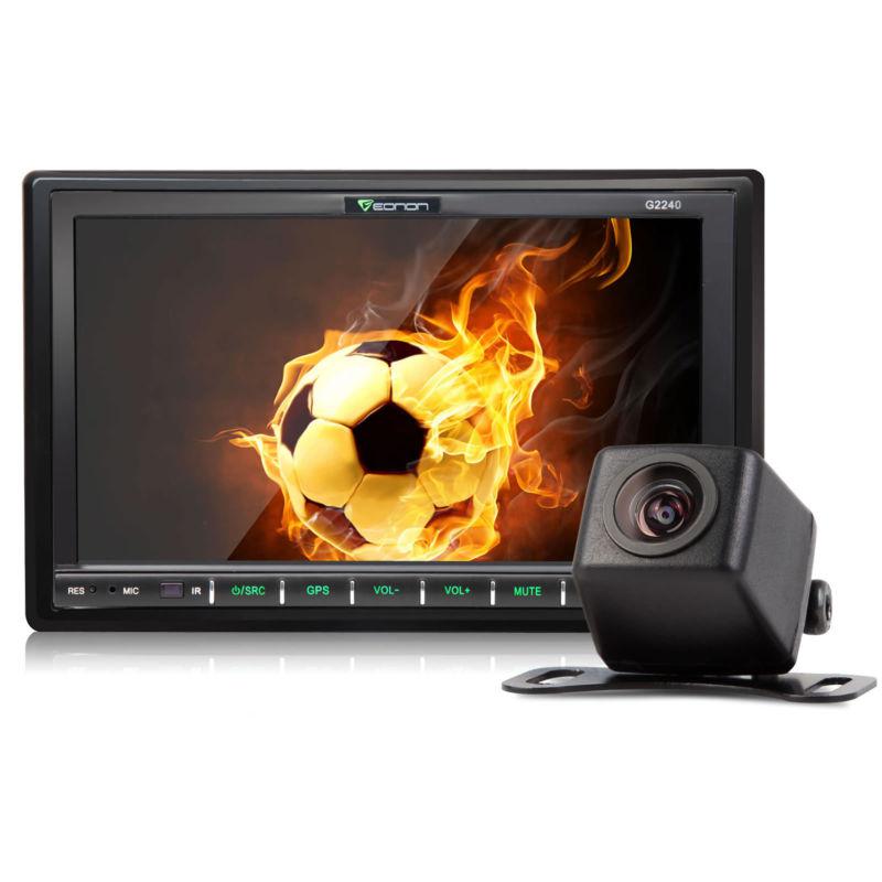 7" double 2 din car gps navigation touch audio ipod dvd player bluetooth +camera